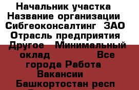 Начальник участка › Название организации ­ Сибгеоконсалтинг, ЗАО › Отрасль предприятия ­ Другое › Минимальный оклад ­ 101 400 - Все города Работа » Вакансии   . Башкортостан респ.,Баймакский р-н